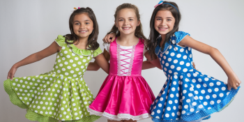 Vestidos até 12 anos Cores Variadas Acabamento de Costureira: 1 x R$ 49,00. 3 Por R$120,00