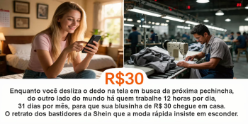 O preço invisível da sua blusinha de R$ 30: o que a Shein não quer que você saiba