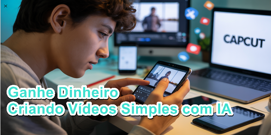 Criar vídeos curtos com IA usando apenas o celular é hoje uma das formas mais rápidas de gerar renda extra. Foto: banco de imagens editorial.