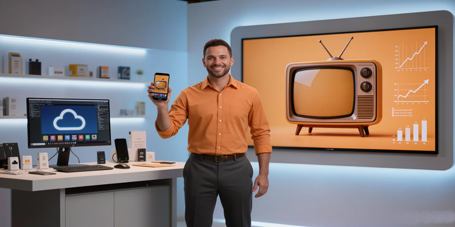 O televendas que dependia de uma grande estrutura de televisão pode ganhar uma nova vida com a TV em Nuvem, o streaming e o comércio eletrônico.