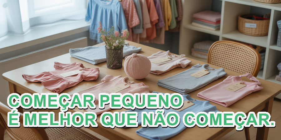 Com R$ 300 é possível iniciar um negócio de roupas adultas ou infantis, começando pelo que tem maior giro. Foto: editorial.