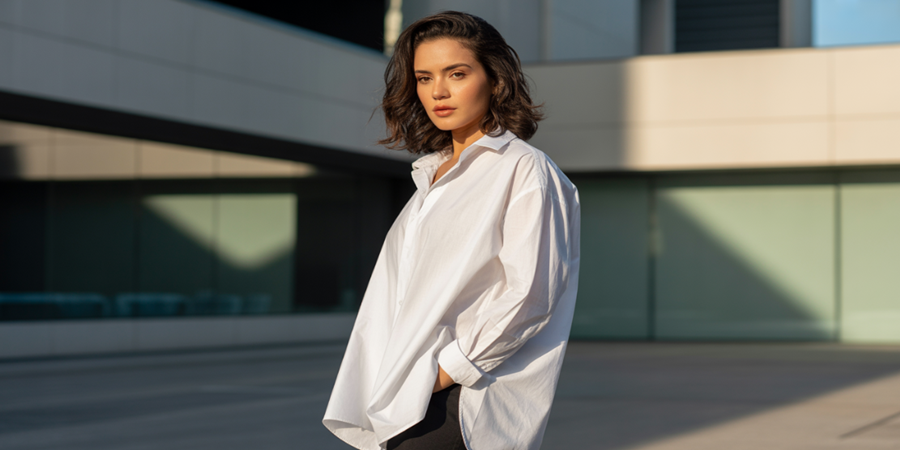 A camisa aérea une conforto, leveza e elegância para produções versáteis do trabalho ao dia a dia.